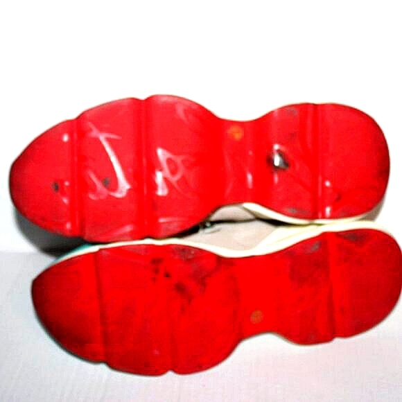 Christian Louboutin Red Runner Sneakers Multi-color Size 43 - Picture 11 of 12